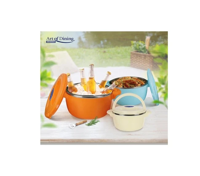 SET CASEROLE TERMOS+CAPAC BELLY 2L/4L/6L 3PCS/SET DIVERSE CULORI 